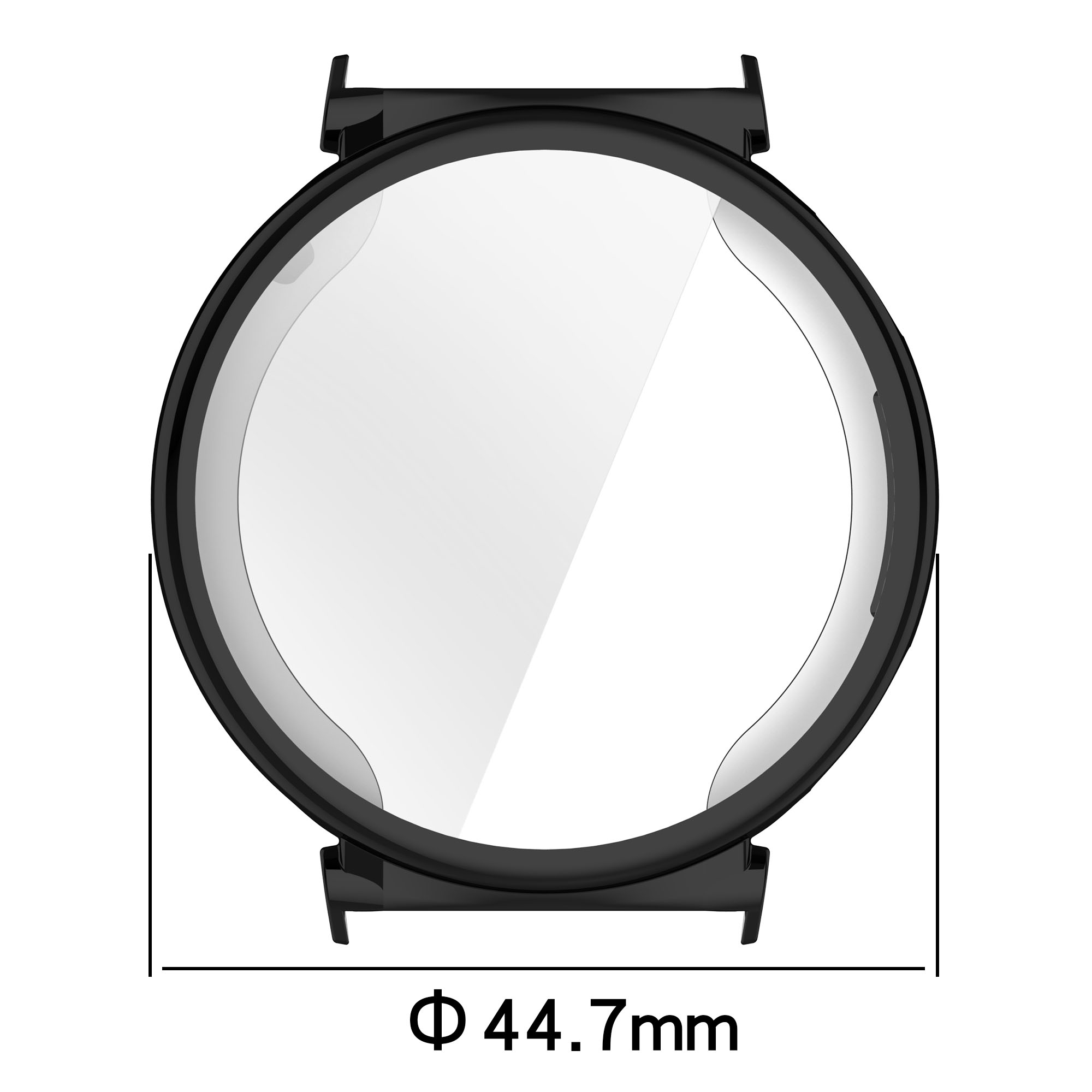 Wymiary plecków Bizon Case Watch Felipe dla Huawei Watch GT 5 Pro 42 mm
